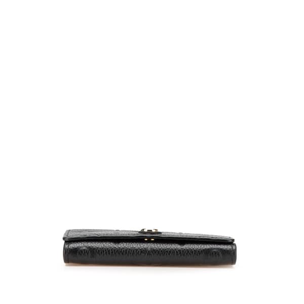 Pre-owned Louis Vuitton Monogram Empreinte Card Case Black