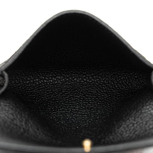 Pre-owned Louis Vuitton Monogram Empreinte Card Case Black