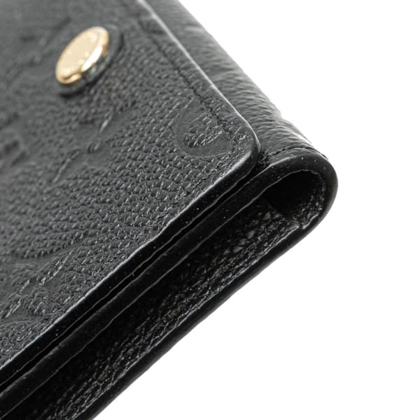 Pre-owned Louis Vuitton Monogram Empreinte Card Case Black