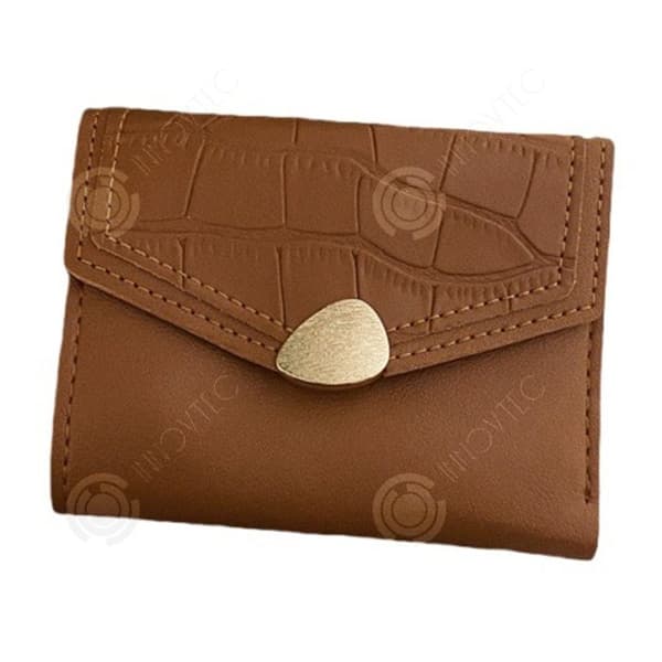 INN Plånbok 11,5x9,5x2,5 cm kort plånbok retroplånbok multi-kort myntväska hopfällbar korthållare plånbok