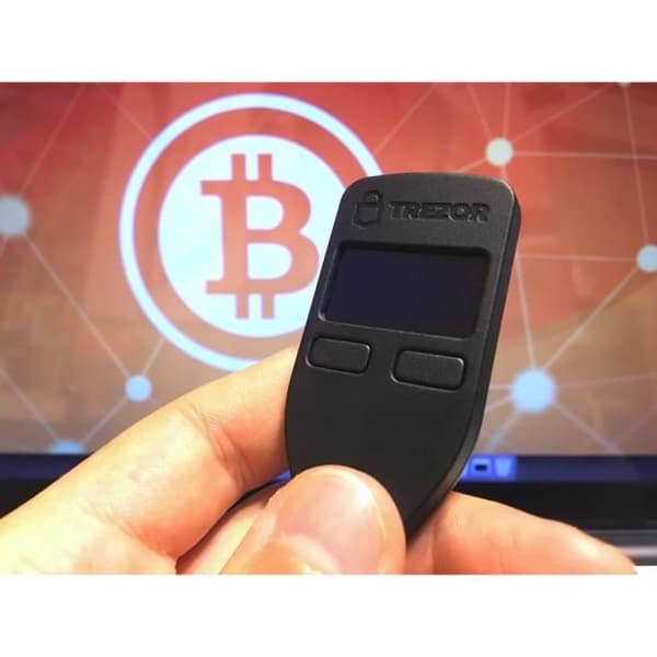 TREZOR hårdvaru kryptovaluta plånbok Bitcoin Ethernet Litecoin AltCoin - SVART