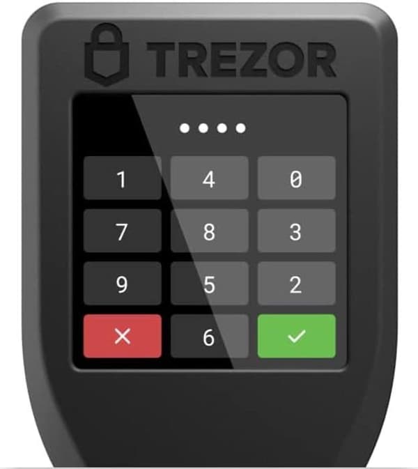 Trezor Model T - Hårdvaruplånbok med LCD-pekskärm