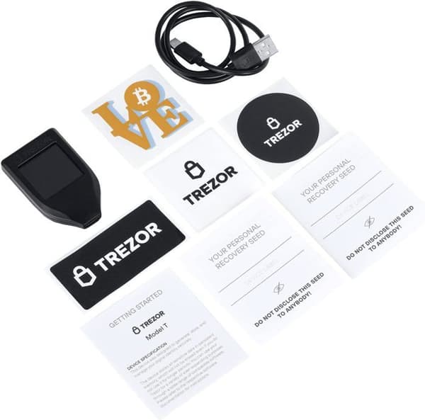 Trezor Model T - Hårdvaruplånbok med LCD-pekskärm