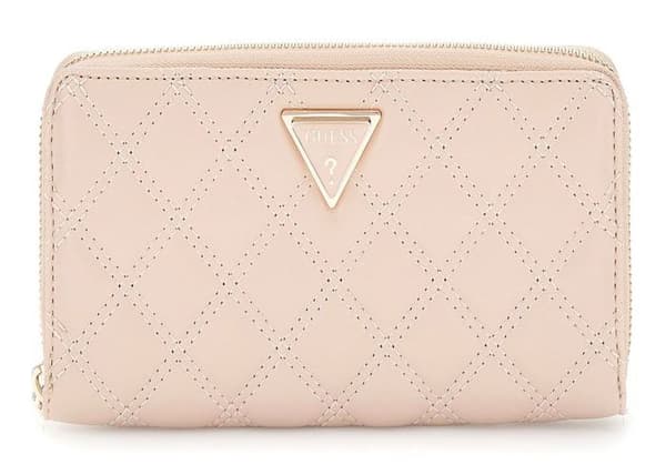 GUESS Plånbok beige för kvinnor - Giully Zip Around Wallet L Ljus beige 278828
