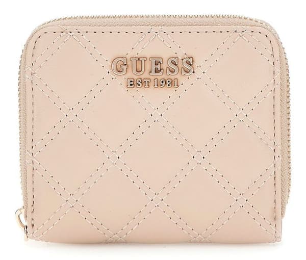 GUESS Plånbok beige för kvinnor - Giully Zip Around Wallet S Ljusbeige 278831