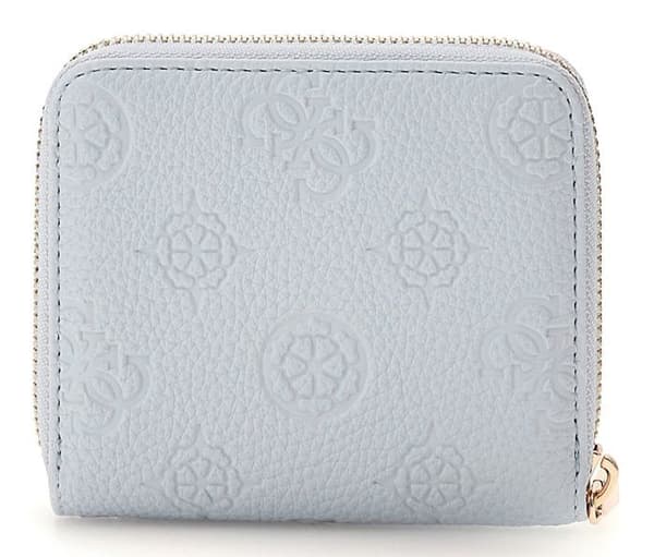 GUESS Ljust blå plånbok för kvinnor - Cresidia SLG Zip Around Wallet S Powder Blue 300358