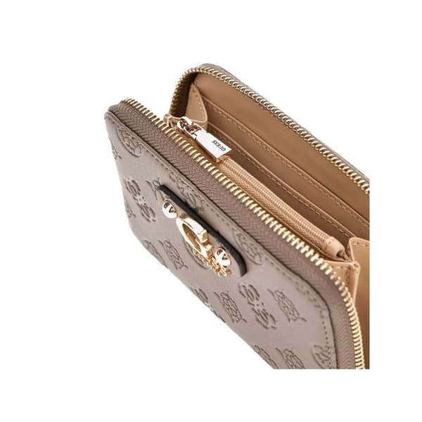 GUESS Plånbok i taupe för kvinnor - Gerty SLG Stor Dragkedja Omkring Plånbok L Mörk Taupe 292835