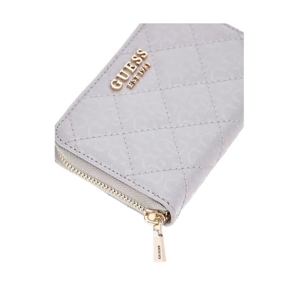 GUESS Plånbok i ljusgrått för kvinnor - Laurel SLG Medium Zip Around Wallet M Lavendar Grey 293233