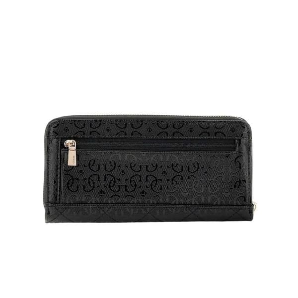 GUESS Plånbok svart för damer - Laurel SLG Stor Dragkedja Rund Plånbok L 290487
