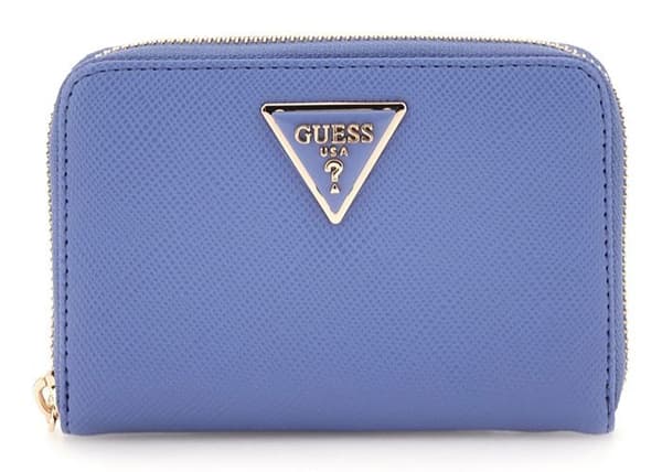 GUESS Blå plånbok för kvinnor - Laurel SLG Medium Zip Around Wallet Stormy Blue 300538