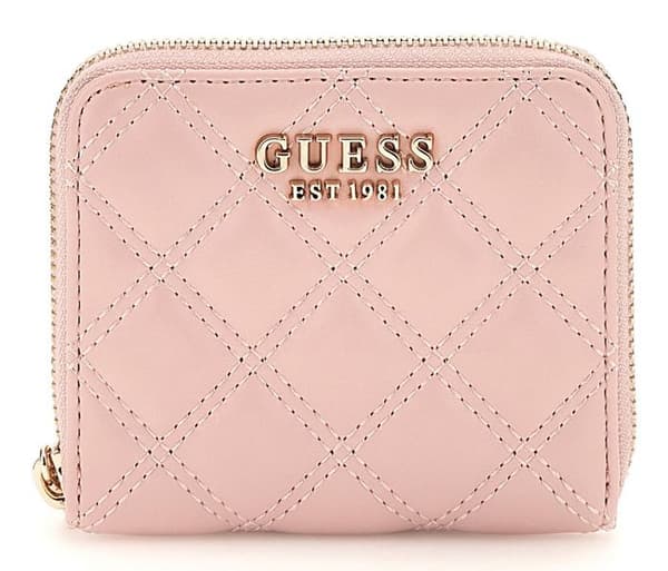 GUESS Plånbok i laxfärg för kvinnor - Giully Zip Around Wallet S Peony 300452