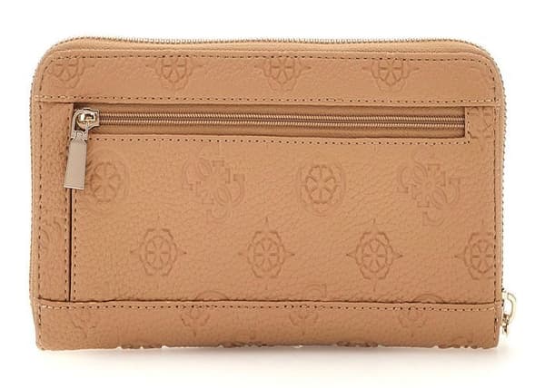 GUESS Beige plånbok för kvinnor - Cresidia SLG Zip Around Wallet L 300356