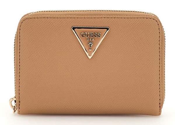 GUESS Beige plånbok för kvinnor - Laurel SLG Medium Zip Around Wallet 300536