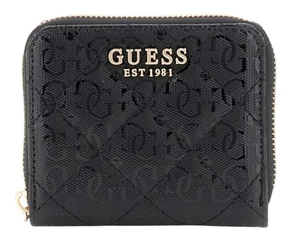 GUESS Plånbok i svart för kvinnor - Laurel SLG Liten dragkedjeback för plånbok S 290484