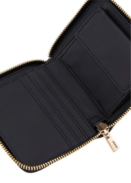 GUESS Svart plånbok för kvinnor - Anning SLG Liten Zip Around Plånbok S 290576