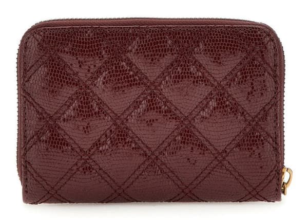 GUESS Plånbok röd vin för kvinna - Giully Zip Around Wallet M Burgundy 278788