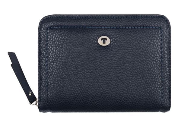 TOM TAILOR Mörkblå plånbok för kvinnor - Lilly Long Zip Wallet Mörkblå 164127
