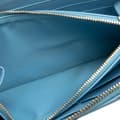 Miniatyrbild 9 av 10: Pre-owned Bottega Veneta Nappa Intrecciato Zip Around Long Wallet Blue