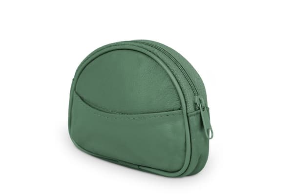Liten läderväska Lädergrön