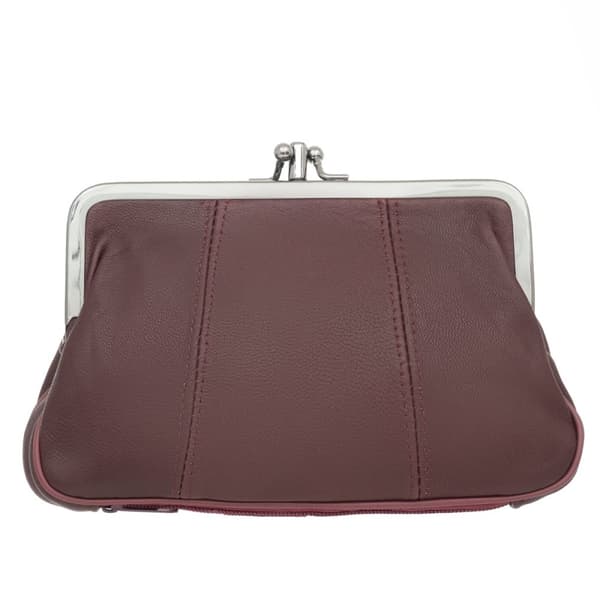Stor läderväska Läderväska Burgundy