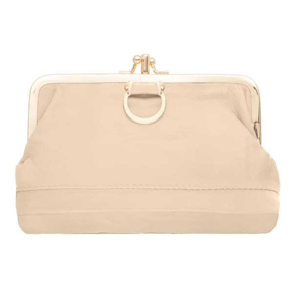 Stor läderväska Läderbeige