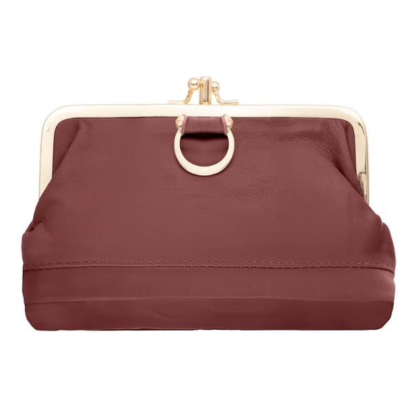 Stor läderväska Läderväska Burgundy