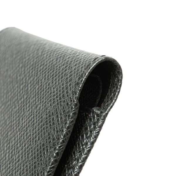Pre-owned Louis Vuitton Taiga Multiple Wallet Black