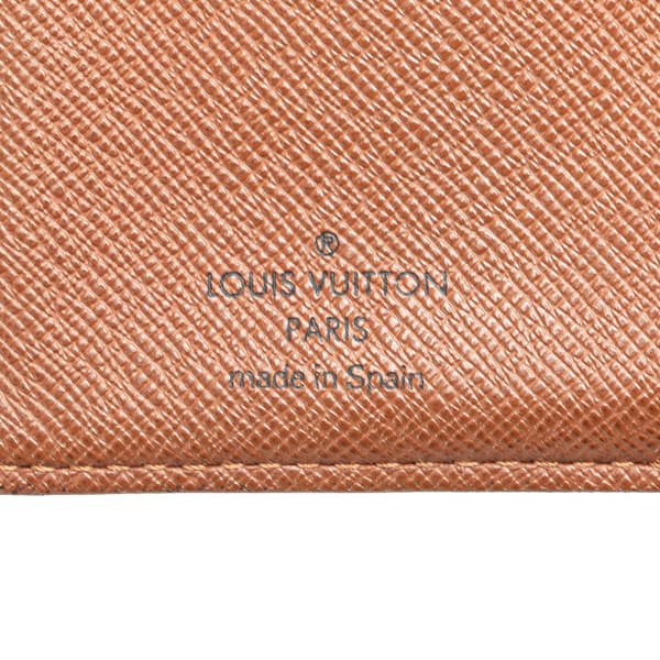 Pre-owned Louis Vuitton Monogram Porte Monnaie Billets Viennois Brown