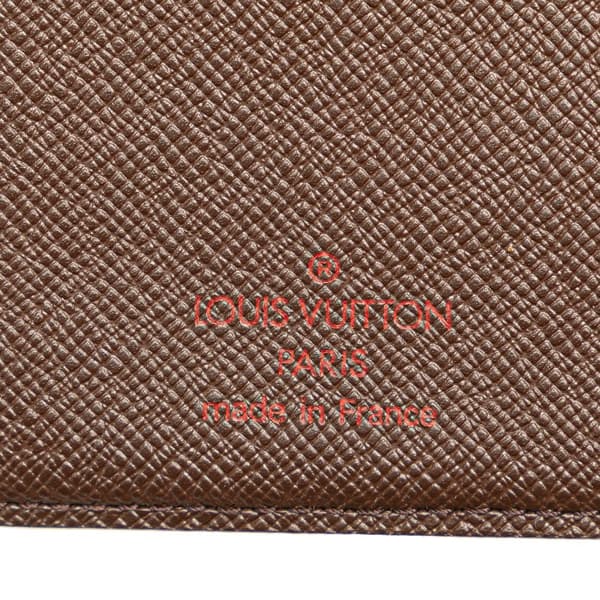 Pre-owned Louis Vuitton Damier Ebene Porte Monnaie Billets Viennois Brown