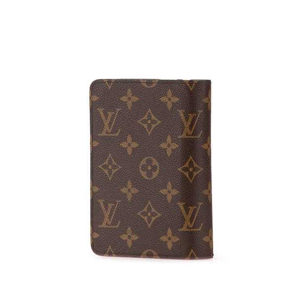 Pre-owned Louis Vuitton Monogram Porte Papier Zipped Wallet Brown