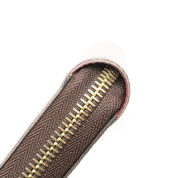 Pre-owned Louis Vuitton Monogram Zippy Long Wallet Brown