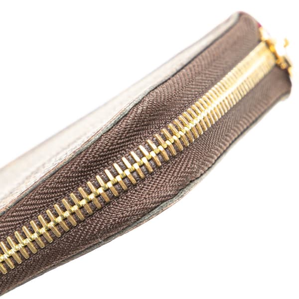 Pre-owned Louis Vuitton Monogram Zippy Long Wallet Brown