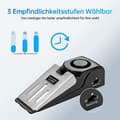 Miniatyrbild 4 av 4: TD® dörrblockerare antiinbrottslarm smart kil stöldskydd interiör intrångsskydd metallpropp för golvstopp