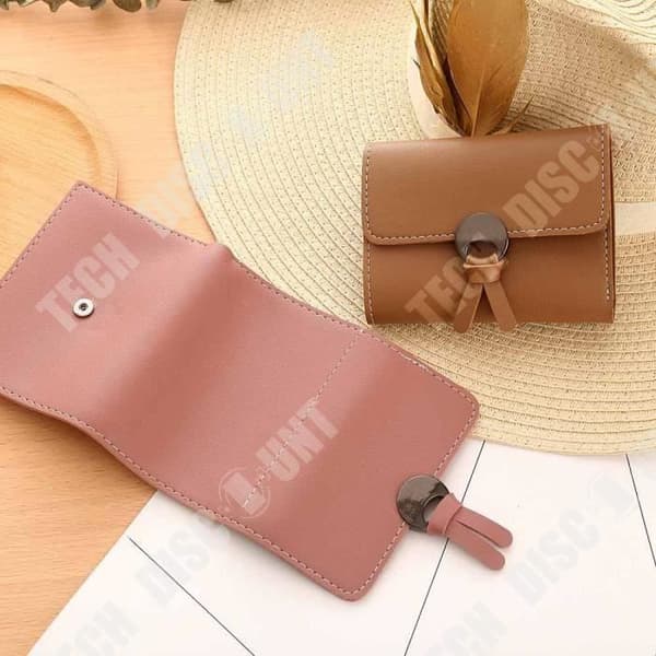 TD® Terracotta Brun färg PU Läder Myntväska /Kvinnor Plånbok Korthållare Plånbok Multi-Storage Multi-Pocket