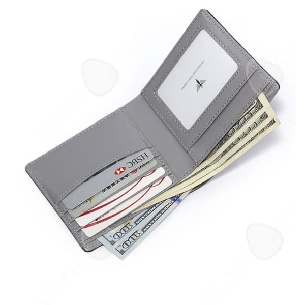CONFO® Wallet Fashion Wallet Plånbok för män i europeisk och amerikansk stil i läder med flera kort