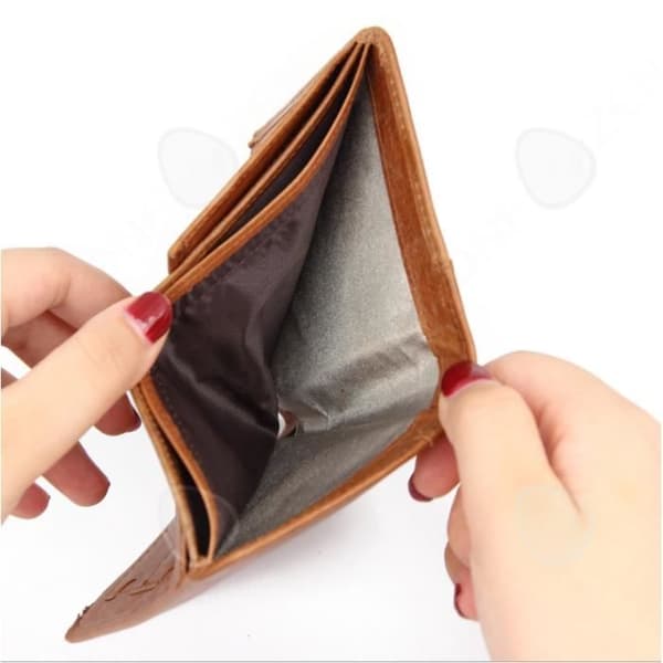 CONFO® plånböcker för män, plånböcker, äkta läder, plånböcker för män, stöldskyddsborstar, plånböcker för män