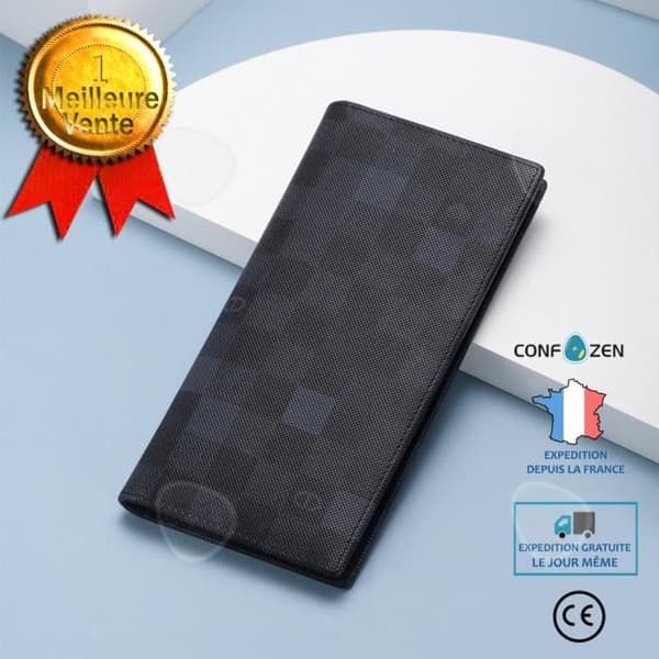 CONFO® Business Wallet Color Läderplånbok för män Lång kostymjacka Farsdagspresent