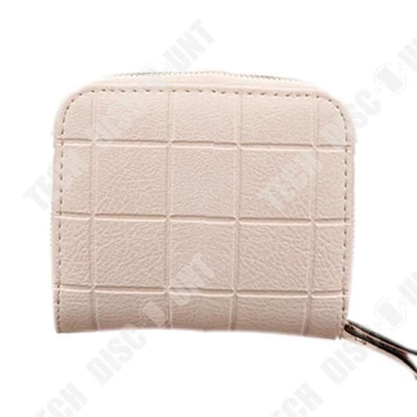 TD® PU-läderväska för kvinnor i ljus beige färg Bra kvalitet/Anti-scratch plånbok och korthållare