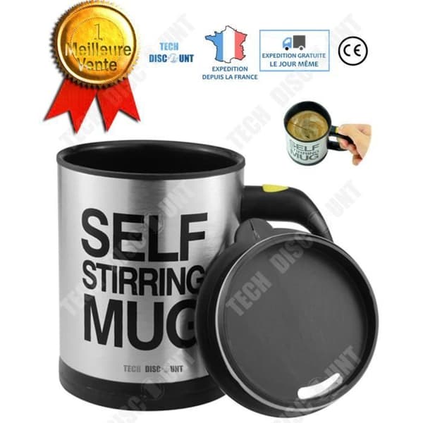 TD® Kaffekopp Mugg Original Automatisk Mixer Te Desktop Espresso Mixer Självomrörande Smart Electric Rostfri