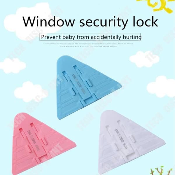 TD® Barnsäkerhetsgarderob Fönster Dörrblock Glidande Baby Entré Instängt Finger Spärr Lut Garage Köksmöbler