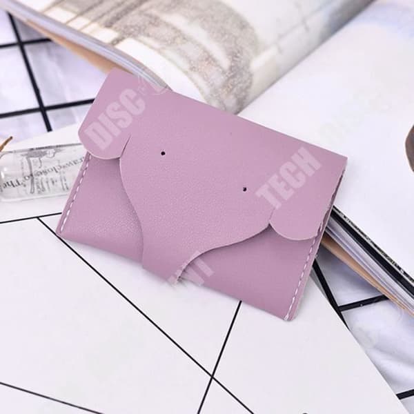 TD® Pink Flap Clutch / Elephant Head / Pink Elephant Wallet / Handväska