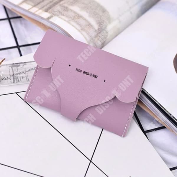 TD® Pink Flap Clutch / Elephant Head / Pink Elephant Wallet / Handväska