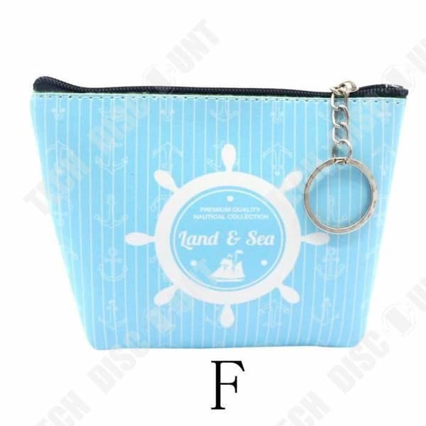 TD® plånbok för kvinnor i läder liten myntväska Clutch ljusblå / Roderdesign liten och / söt / multifunktionell