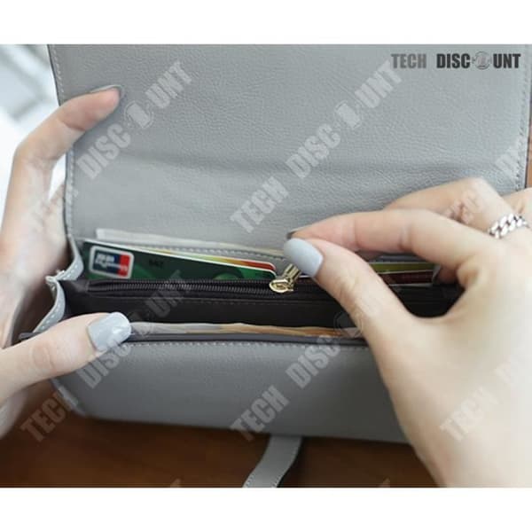 TD® Lång Clutch-plånbok för kvinnor/Beige/Trendig/Praktisk