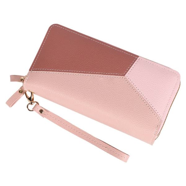 Plånbok - TD® - Dubbel dragkedja - Stor kapacitet - Rosa - Praktisk