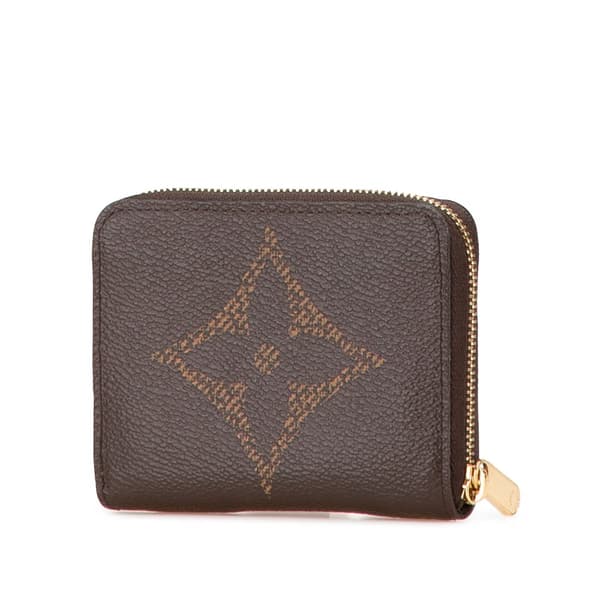 Pre-owned Louis Vuitton Monogram Giant Zippy Coin Purse Brown