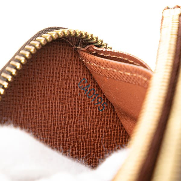 Pre-owned Louis Vuitton Monogram Zippy Long Wallet Brown