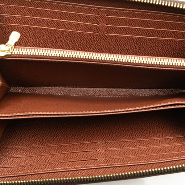 Pre-owned Louis Vuitton Monogram Zippy Long Wallet Brown