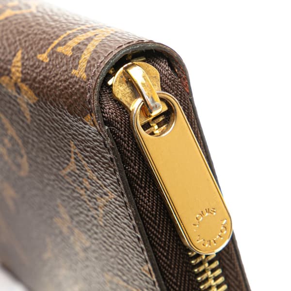 Pre-owned Louis Vuitton Monogram Zippy Long Wallet Brown