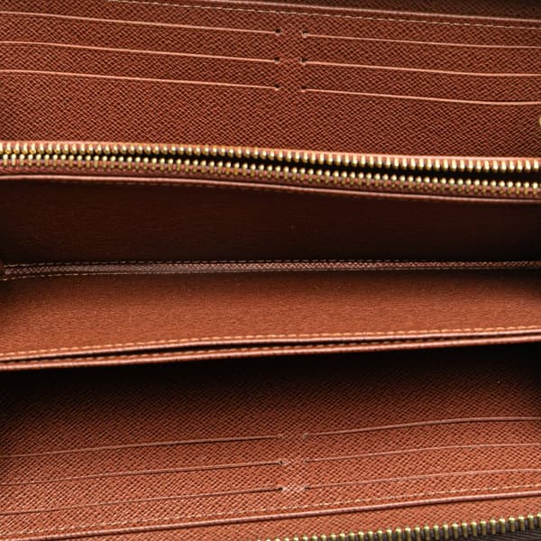 Pre-owned Louis Vuitton Monogram Zippy Long Wallet Brown